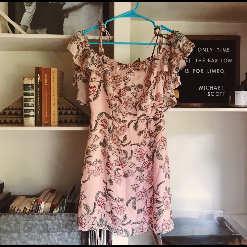 For Love and Lemons Pink Floral Aurora Dress